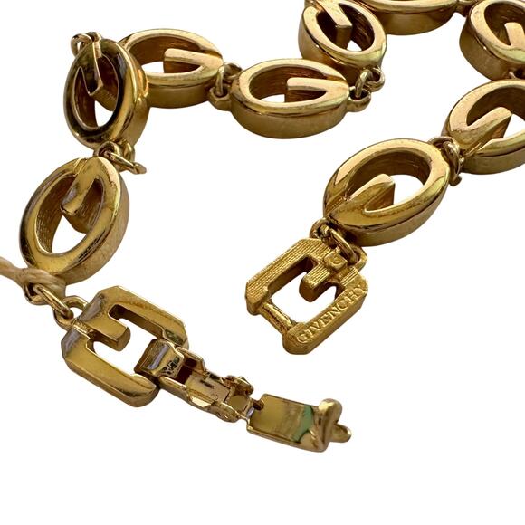 Givenchy G Link Gold Plate Bracelet - Picture 5 of 10